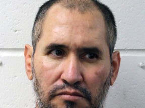This undated booking photo provided by the Tulare County District Attorney shows Jose Manuel Martinez. Martinez, who admitted to killing dozens of people across the United States as an enforcer for drug cartels in Mexico, will begin to hear evidence in court Tuesday, Oct. 6, 2015, that prosecutors say proves he gunned down nine people throughout Central California. Authorities say Martinez opened up to them after his arrest in 2013, detailing a long, violent career with over 30 victims. (Tulare County District Attorney via AP)