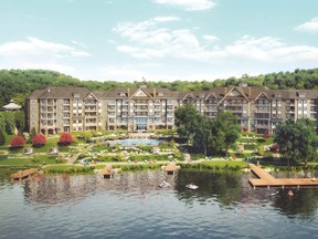Lakeside Lodge, a 162-unit, four-storey condo building with units ranging from $184,900 to $569,900, will sit along the last available piece of waterfront at Deerhurst.