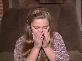 Katelyn Thornley, 12, has a condition that's been causing her to sneeze up to 12,000 times a day. (YouTube screengrab)