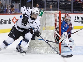 Los Angeles Kings centre Anze Kopitar, with a 59.7 unblocked shot attempts percentage, has been the best puck-possession player since the start of the 2013-14 season. (AP Photo/Jack Dempsey)