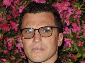 Former NHLer Sean Avery poses for a photo at the Chanel Artists Dinner during the 2013 Tribeca Film Festival in New York on April 25, 2013. (WENN.com)