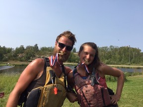 Paul Schram and Hadley Burns became the first to officially paddle a section of the in-progress Trans Canad Trail from Thunder Bay, Ont., to Manitoba this past summer.