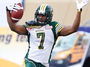 Kenny Stafford has evolved into the deep threat among the Eskimos stable of receivers. (The Canadian Press)
