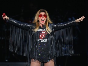 Shania Twain performs at the Scotiabank Saddledome in Calgary, Alta. on Thursday September 17, 2015 during the Rock This Country Tour. Jim Wells/Calgary Sun/Postmedia Network