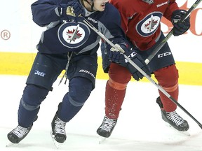 Nic Petan (left) will have plenty of family and friends in the stands when he makes his NHL debut on Thursday night in Boston.