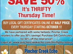 Get twice the value for half the price during Thrifty Thursdays!