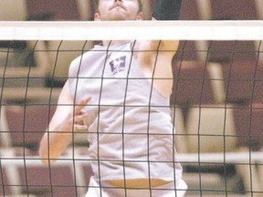 Justin Scapinello, a former Western University volleyball star, is playing professionally in Sweden. (File photo)