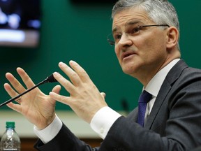 Volkswagen North America CEO Michael Horn testifies before a House Energy and Commerce Committee hearing investigating the company's admission it cheated U.S. emissions tests, on Capitol Hill in Washington October 8, 2015. REUTERS/Joshua Roberts