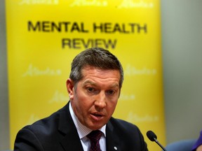 Sheldon Kennedy, former NHL hockey player and activist for preventing sexual abuse, met with the Mental Health Review Committee to share his insights on improving Alberta’s current addictions and mental health system in in Edmonton, Alta., on Thursday October 8, 2015. Perry Mah/Edmonton Sun/Postmedia