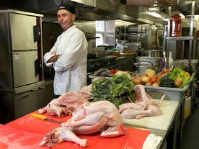 Executive Chef Ric Watson stands in the kitchen of the Ottawa Mission in Ottawa Ontario Wednesday Oct 8, 2015. The Ottawa Mission is in the process of preparing to feed hundreds of people Thanksgiving supper at the Mission Monday.  Tony Caldwell/Ottawa Sun/Postmedia Network