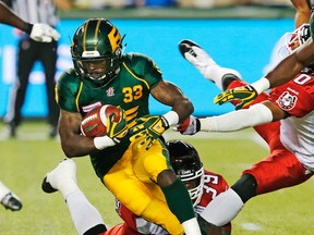 Shakir Bell missed two weeks with an ankle injury. (Perry Nelson, Edmonton Sun)