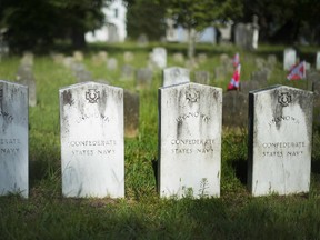 headstones in cemetery