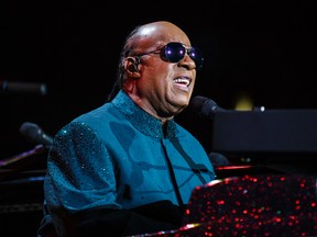 Stevie Wonder performs at the Air Canada Centre on Friday Oct. 9, 2015. (ERNEST DOROSZUK/Toronto Sun)