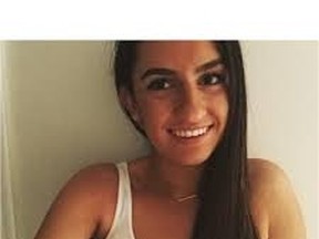 Andrea Christidis, 18, was struck by a vehicle Wednesday night while walking on the sidewalk on Lambton Drive on campus. She died of her injuries, a hospital official confirmed Saturday.