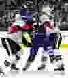 Toronto Maple Leafs' Michael Grabner gets sandwiched against Ottawa Senators' in Toronto on Saturday October 10, 2015. Craig Robertson/Toronto Sun/Postmedia Network