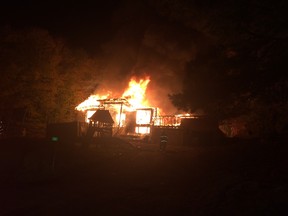A west Quebec home undergoing renovations was leveled by a stubborn blaze late Saturday night.MRC des Collines police said fire broke out in the home, located at 32 Juniper Rd. in Chelsea, shortly before 9 p.m. Damage is estimated at $375,000.
Submitted photo