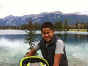 Grandsons Christopher and Nic enjoying the Thanksgiving weekend in Jasper. (Supplied)