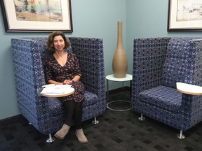 Hannah Roberts sits in her office on Monday Oct 12, 2015. Roberts works for a international organization which will be scrutinizing the Canadian election.
Tony Caldwell/Ottawa Sun