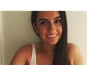 Andrea Christidis, 18, was killed by a drunk driver Oct. 7, 2015 at Western University. (FACEBOOK)