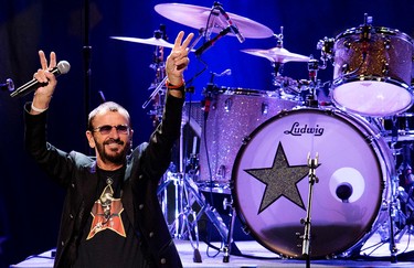 Ringo Starr and his All Stars perform at the Northern Alberta Jubilee Auditorium, in Edmonton Alta. on Monday Oct. 12, 2015. David Bloom/Edmonton Sun/Postmedia Network