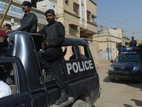 Pakistani police. (AFP/Rizwan TABASSUM)