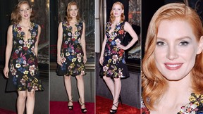 Jessica Chastain and Amber Heard in Christian Louboutin 'So Kate' Pumps