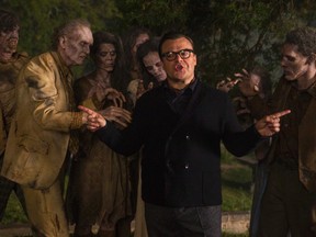 Jack Black in a scene from the Goosebumps movie.