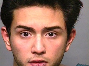 Suspected gunman Steven Jones, a freshman at Northern Arizona University in Flagstaff is shown in this booking photo released on October 9, 2015.  An 18-year-old student killed one peer and wounded three others when he opened fire during a confrontation on the Northern Arizona University campus early on Friday before being arrested, in another shooting to hit a U.S. school, authorities said.    REUTERS/Northern Arizona University/Handout