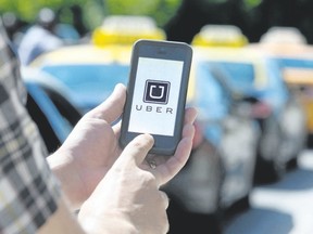 Uber is launching in Calgary on Thursday, Oct. 15, 2015. The ride-sharing service's first trips are set for 2 p.m. (Sun file photo)