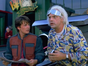 Michael J. Fox and Christopher Lloyd in "Back to the Future II."