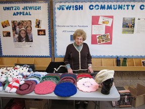 Paula Zaifman has worked at every Hadassah bazaar. Recently she has helped to sell crafts, some of which she created. Nov. 1 is the 55th and final Hadassah bazaar. (Submitted photo)