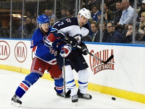 Jets defenceman Adam Pardy is a steady player who gets the job done when called upon.