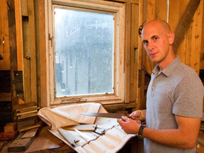 In a rustic backyard shed Londoner Tom McLean makes chefs? knives fit for the likes of Jamie Oliver. (MIKE HENSEN, The London Free Press)