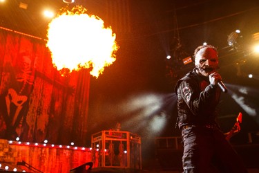Corey Taylor of Slipknot performs at Rexall Place in Edmonton, Alta., on Sunday October 18, 2015. Ian Kucerak/Edmonton Sun/Postmedia Network