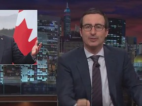 John Oliver devoted a segment to Canada's election on his HBO show, "Last Week Tonight," which culminated in mockery of a law forbidding foreigners from influencing Canadian elections.