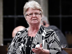 Gail Shea speaks during Question Period in the House of Commons on Parliament Hill in Ottawa Nov. 29, 2012.   REUTERS FILE/Chris Wattie