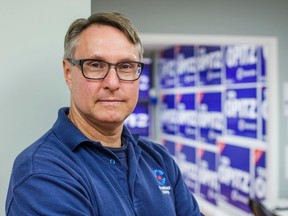 Ted Opitz, Conservative candidate for the federal riding of Etobicoke Centre,  in his campaign office on Oct. 14, 2015. (Ernest Doroszuk/Toronto Sun)