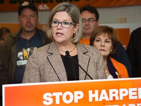 Ontario NDP leader Andrea Horwath in London, Ont. on Wednesday October 14, 2015. (Derek Ruttan/The London Free Press)