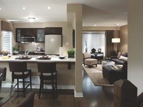 The interior of a Mattamy Townhome.