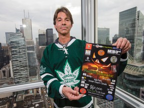 Chris, who is organizing the third-annual Haunted Halloween Marijuana Treasure Hunt on Oct. 31 in High Park, poses for a photo in downtown Toronto Tuesday October 20, 2015. (Ernest Doroszuk/Toronto Sun)