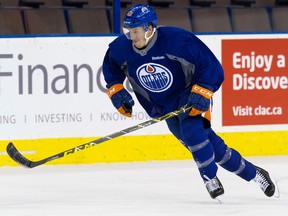 Andrew Miller said h's looking forward to playing on a line with Taylor Hall and Ryan Nugent-Hopkins. (David Bloom, Edmonton Sun)