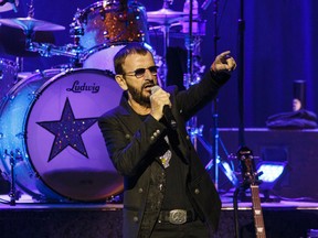 Ringo Starr performs at Massey Hall on Tuesday Oct. 20, 2015. (ERNEST DOROSZUK/Toronto Sun)