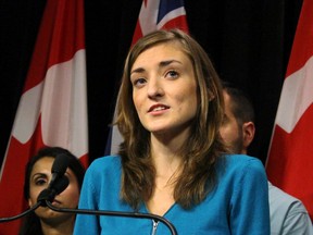 Patient Tara Bourque speaks to the media on Wednesday October 21, 2015. (Antonella Artuso/Toronto Sun)