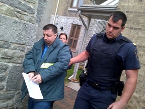 Dangerous offender Stanley Tippett is led into a Correctional Services Canada prisoner transport van outside of Peterborough Superior Court of Justice on Wednesday, Oct. 21, 2015 in Peterborough, Ont. JASON BAIN/Peterborough Examiner/Postmedia Network file photo