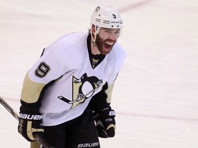 Penguins forward Pascal Dupuis is returning for his first regular season game Thursday night in a year after injuries and blood clots kept him out of the lineup. (Blair Gable/Reuters/Files)