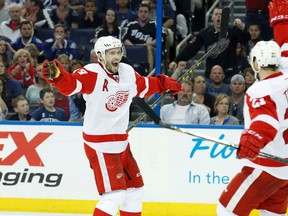 The Red Wings expect centre Pavel Datsyuk back in the lineup some time next month. (Kim Klement/USA TODAY Sports)