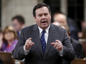 Conservative Jason Kenney speaks during Question Period in the House of Commons on Parliament Hill in Ottawa on March 26, 2015. REUTERS/Chris Wattie