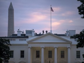 September 29, 2014 File photo the White House in Washington, DC. AFP PHOTO/Brendan SMIALOWSKI