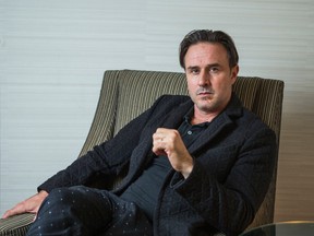 David Arquette, who will star in the theatrical production of Sherlock Holmes,  poses for a photo in downtown Toronto on Tuesday October 20, 2015. (Ernest Doroszuk/Postmedia Network)