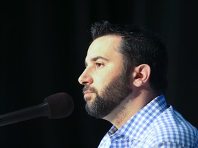 Blue Jays GM Alex Anthopoulos in Toronto on July 31, 2015. (Veronica Henri/Toronto Sun/Postmedia Network)